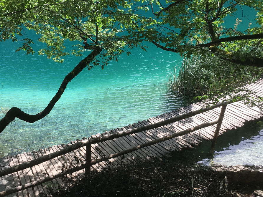 L'eau turquoise à Plitvice