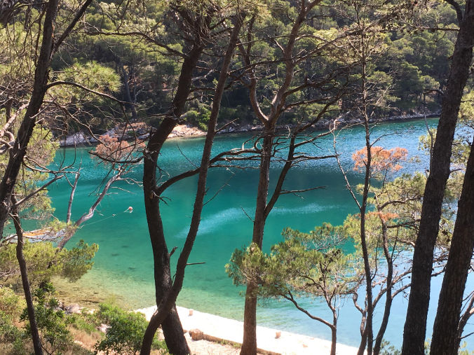 Balade autour du Petit lac à Mljet Island