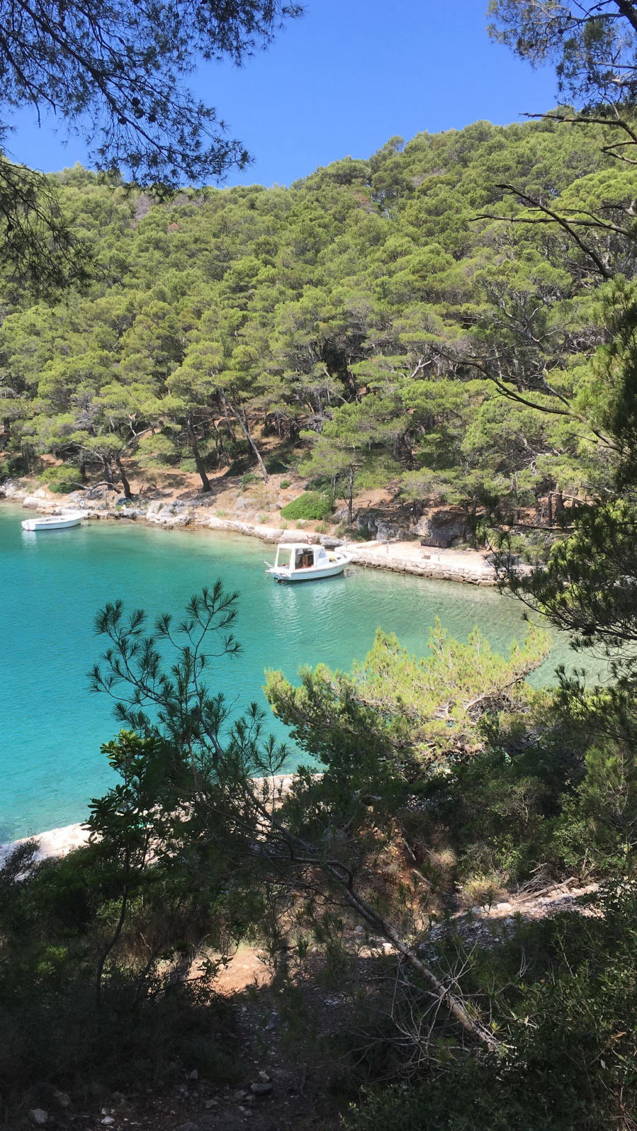 Balade autour du Grand lac à Mljet Island