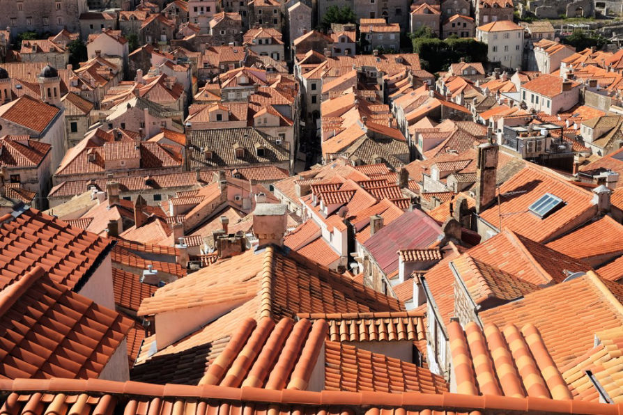 La vue depuis les remparts de Dubrovnik