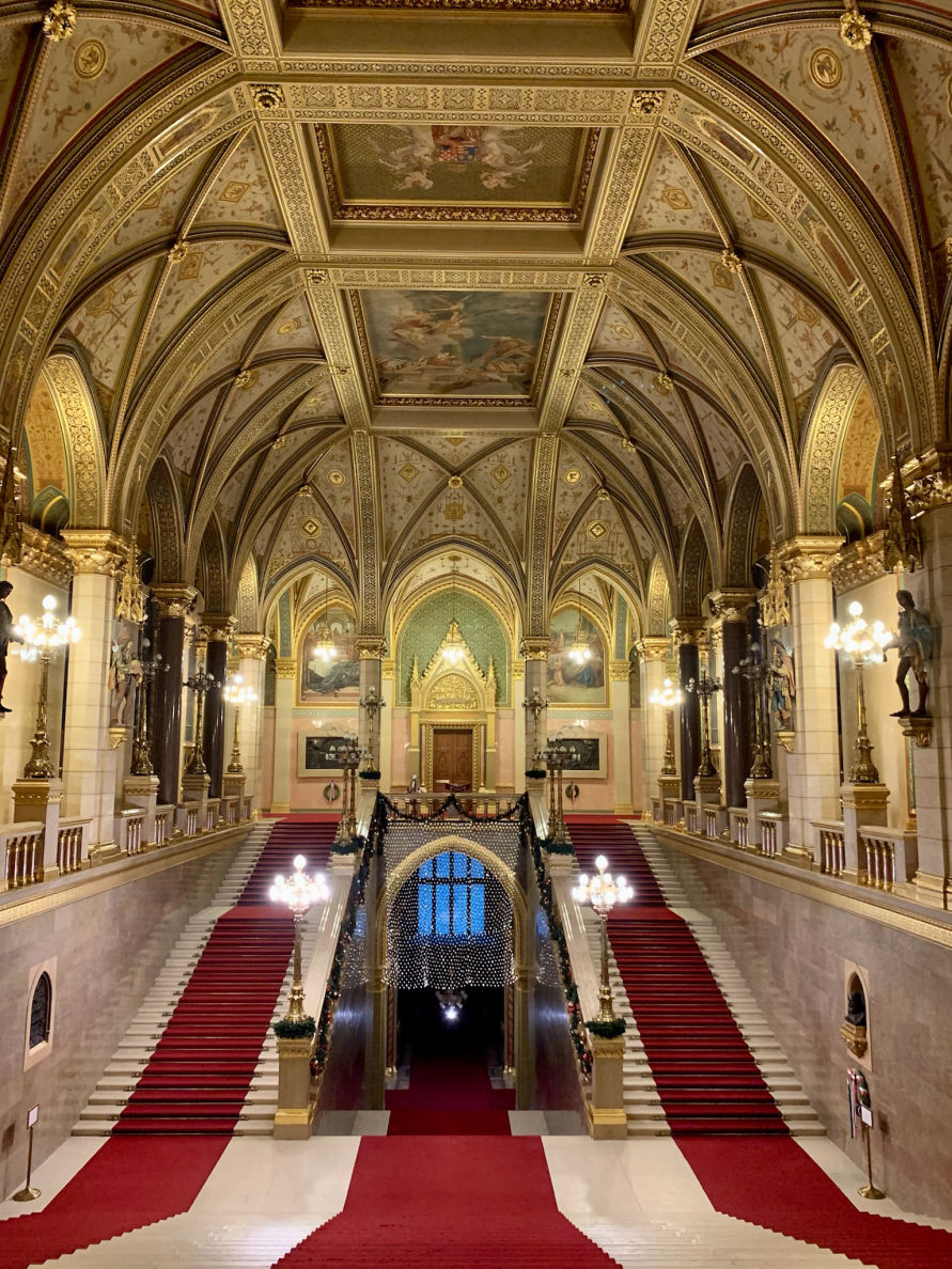 L'intérieur du Parlement de Budapest