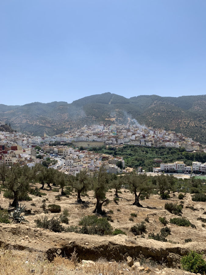Vue sur la ville de Moulay Idriss