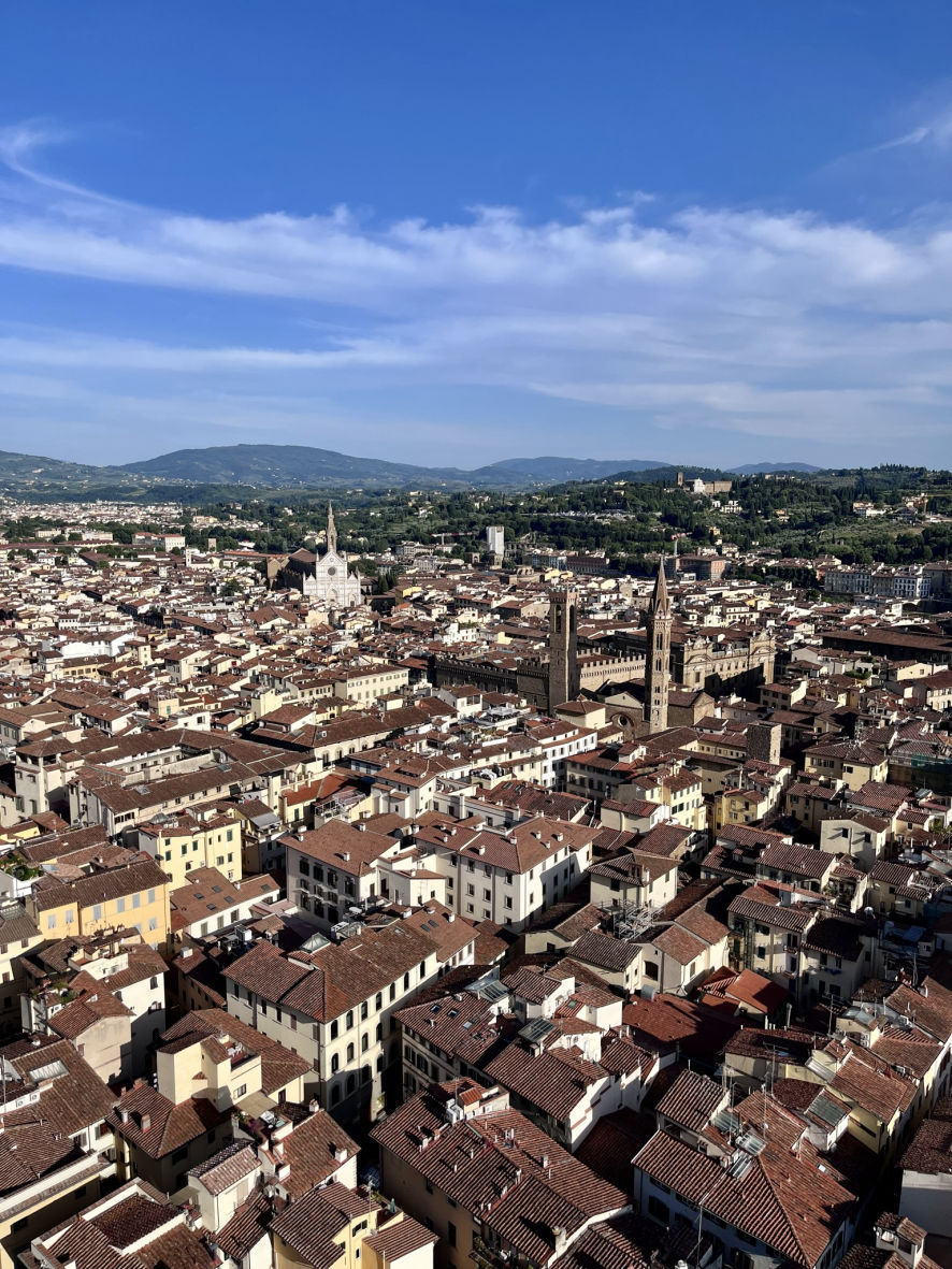 La vue sur Florence depuis le Campanile de Giotto