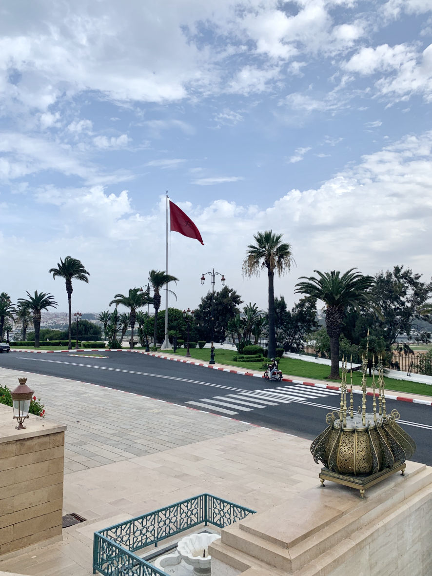 Vue depuis le mausolée Mohammed V à Rabat