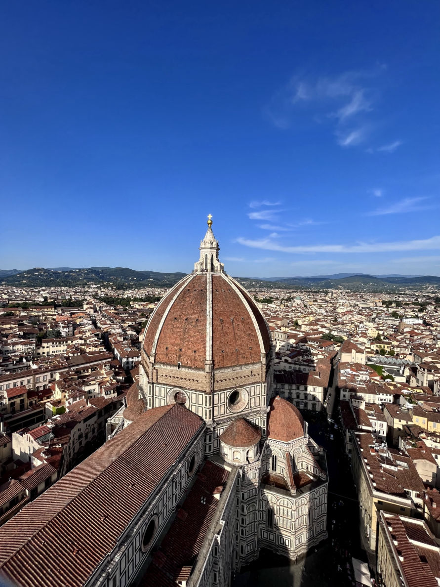 La vue sur le Duomo depuis le Campanile de Giotto