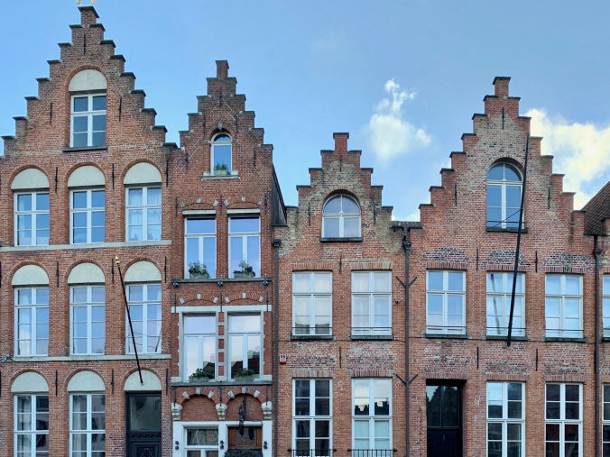 Les maisons typiques de Bruges