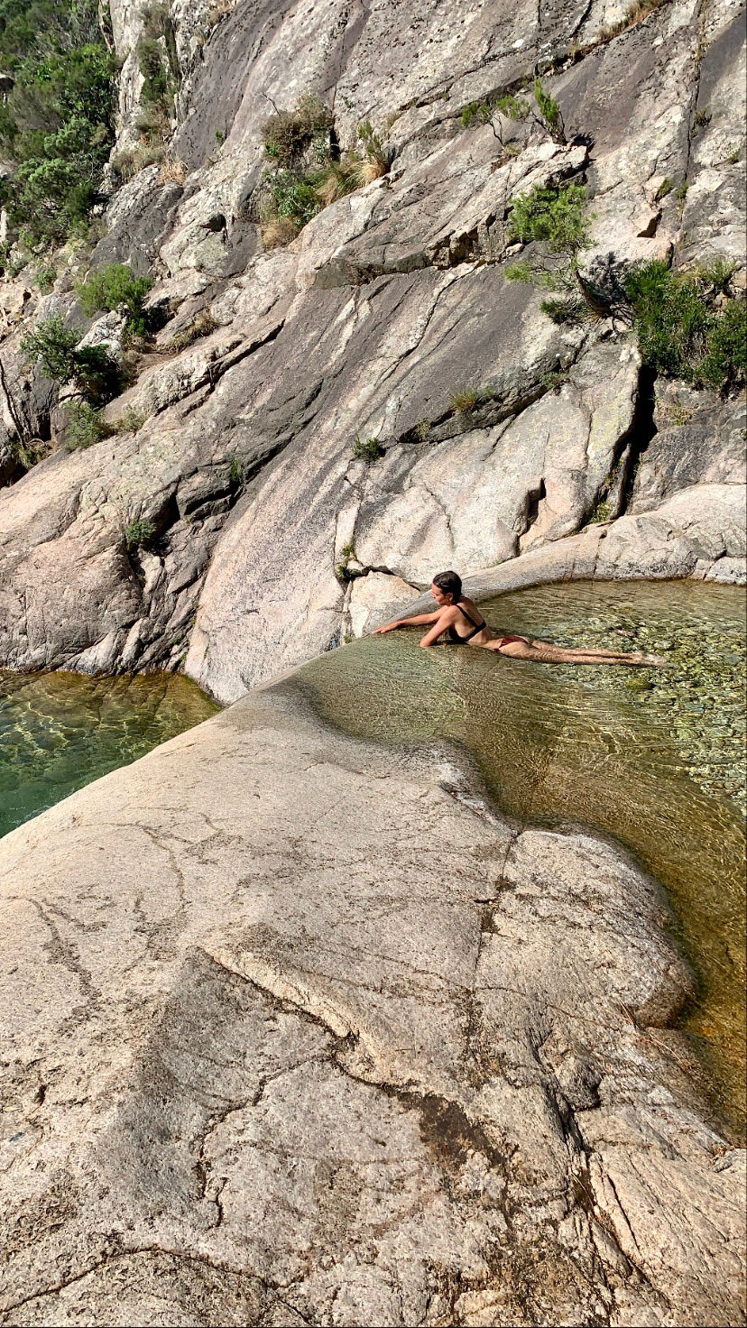 Moment de détente à Purcaraccia