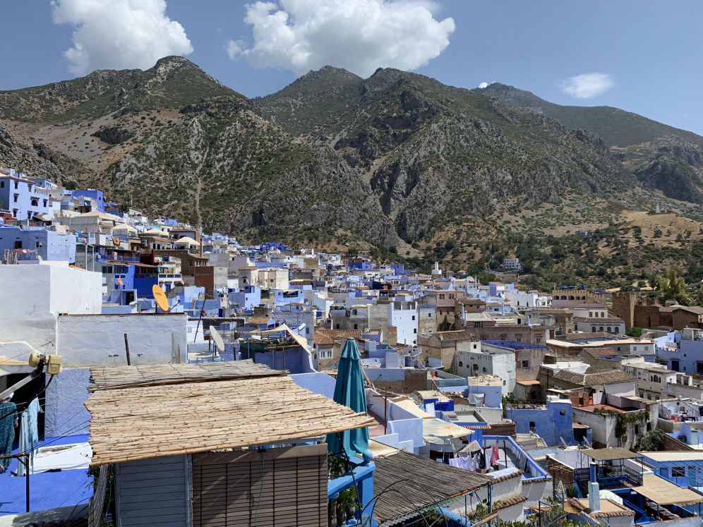 Vue sur la ville depuis l'hôtel Dar Sababa