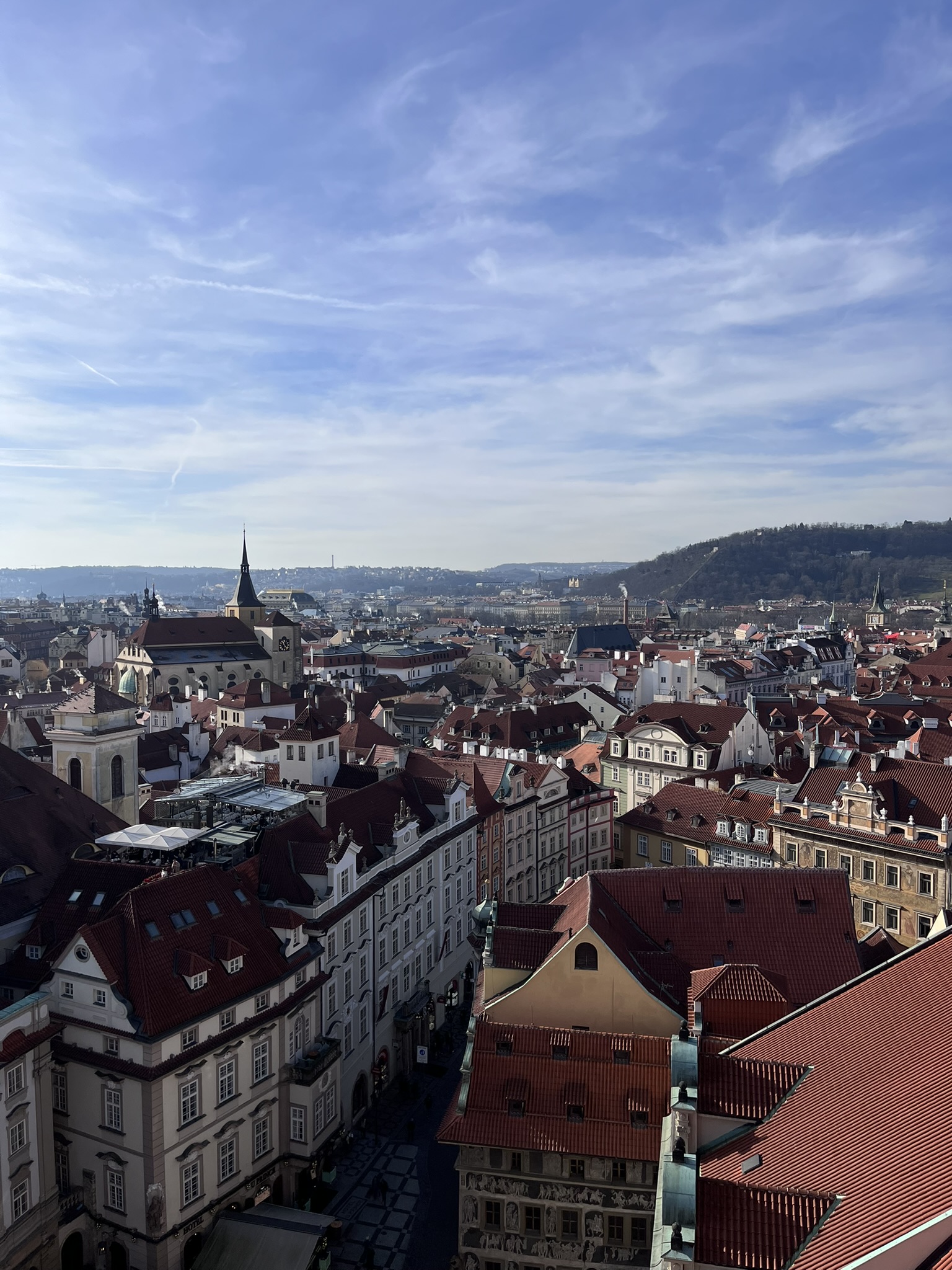 La vue depuis la tour de l’hôtel de ville