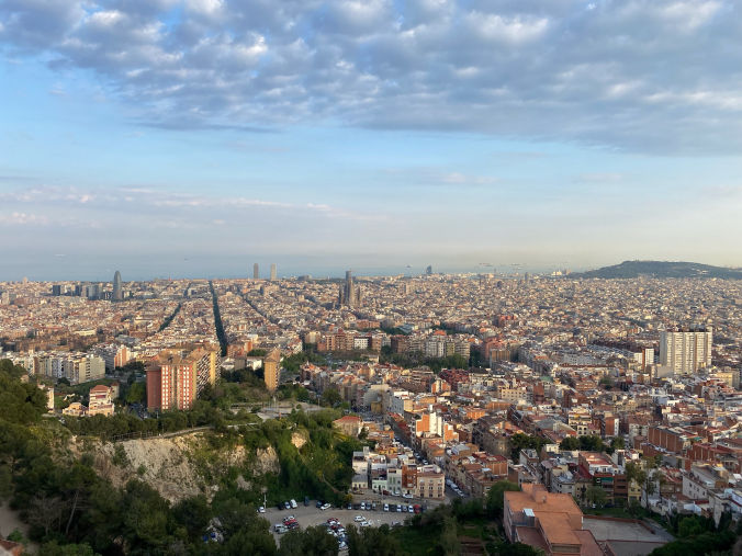 La vue sur Barcelone
