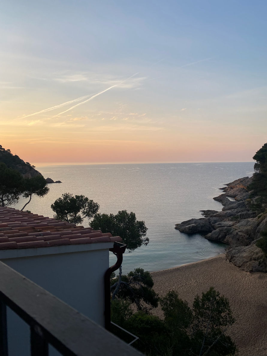 La vue de notre chambre à l'hôtel Hostalillo