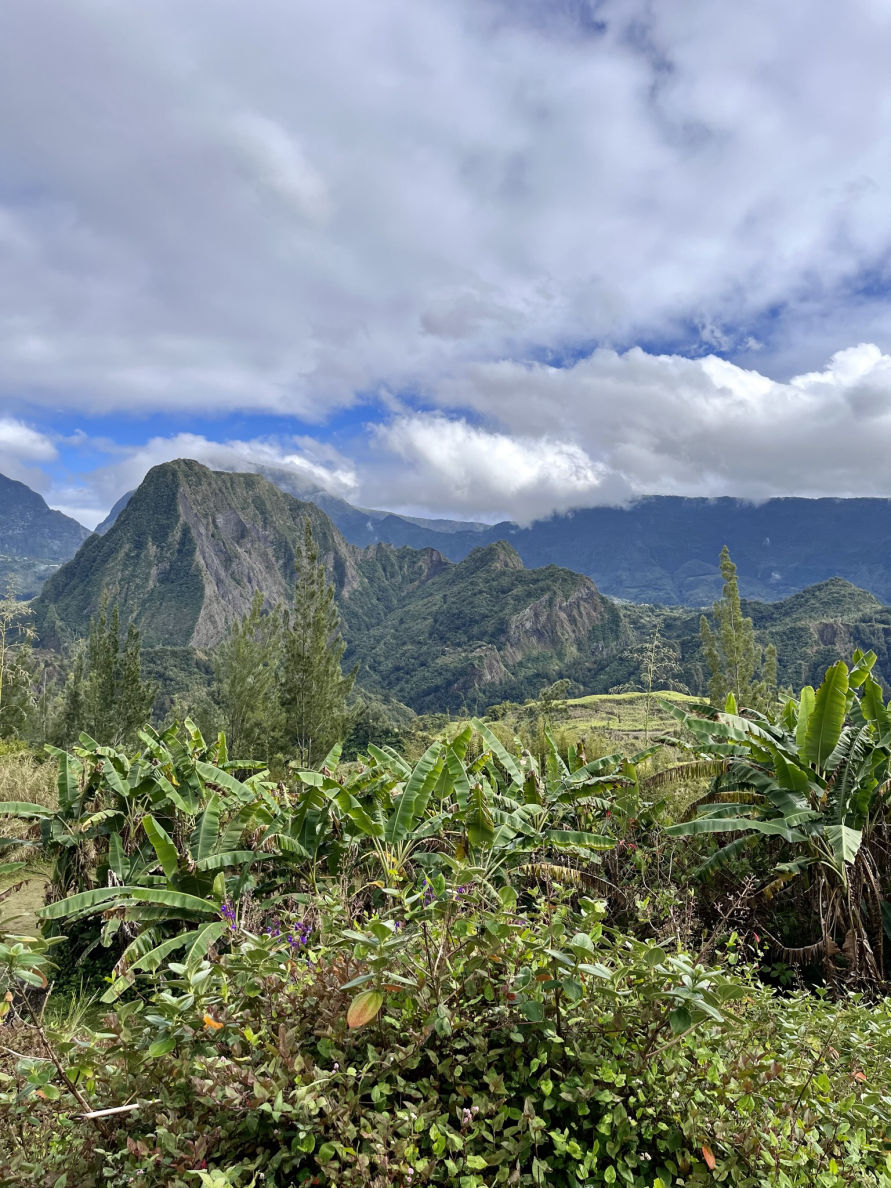 La vue sur le cirque de Salazie