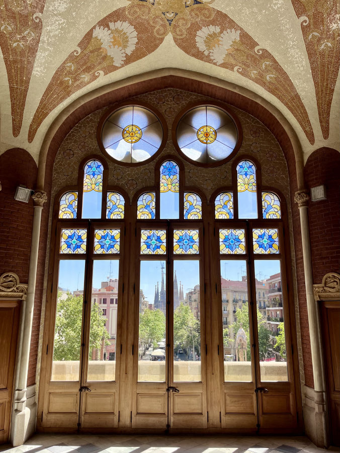 La vue sur la Sagrada Familia