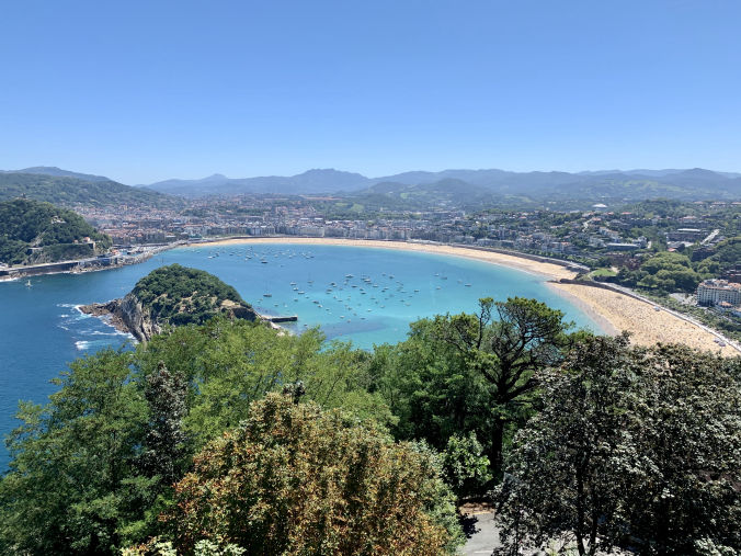 La baie de la Concha à San Sebastian