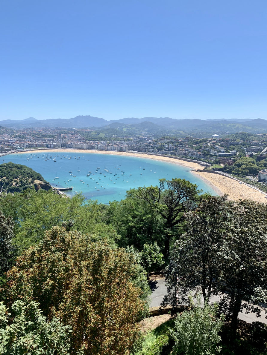 La vue depuis le Monte Igueldo à San Sebastián