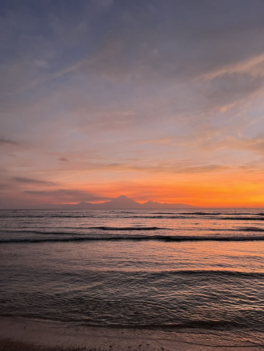 Magnifique coucher de soleil à Gili Trawangan