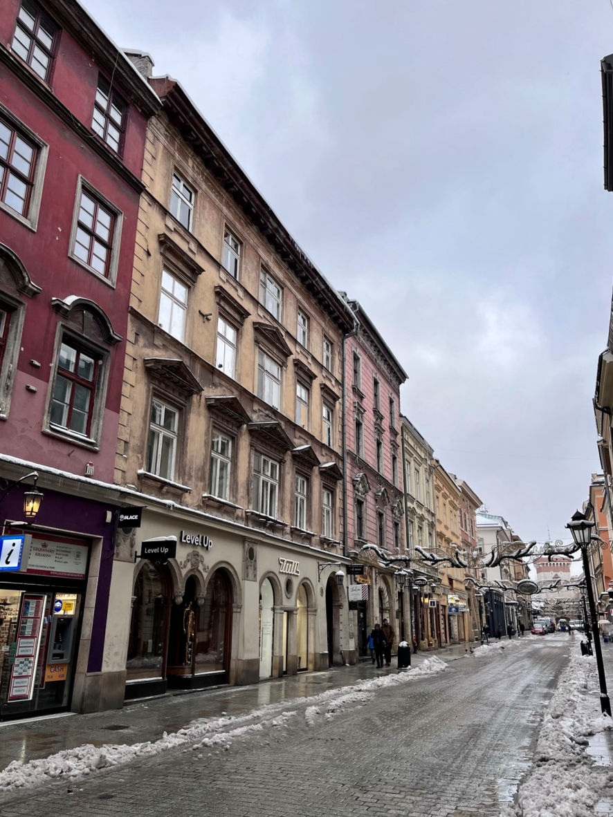 Les jolies façades de la vieille ville de Cracovie