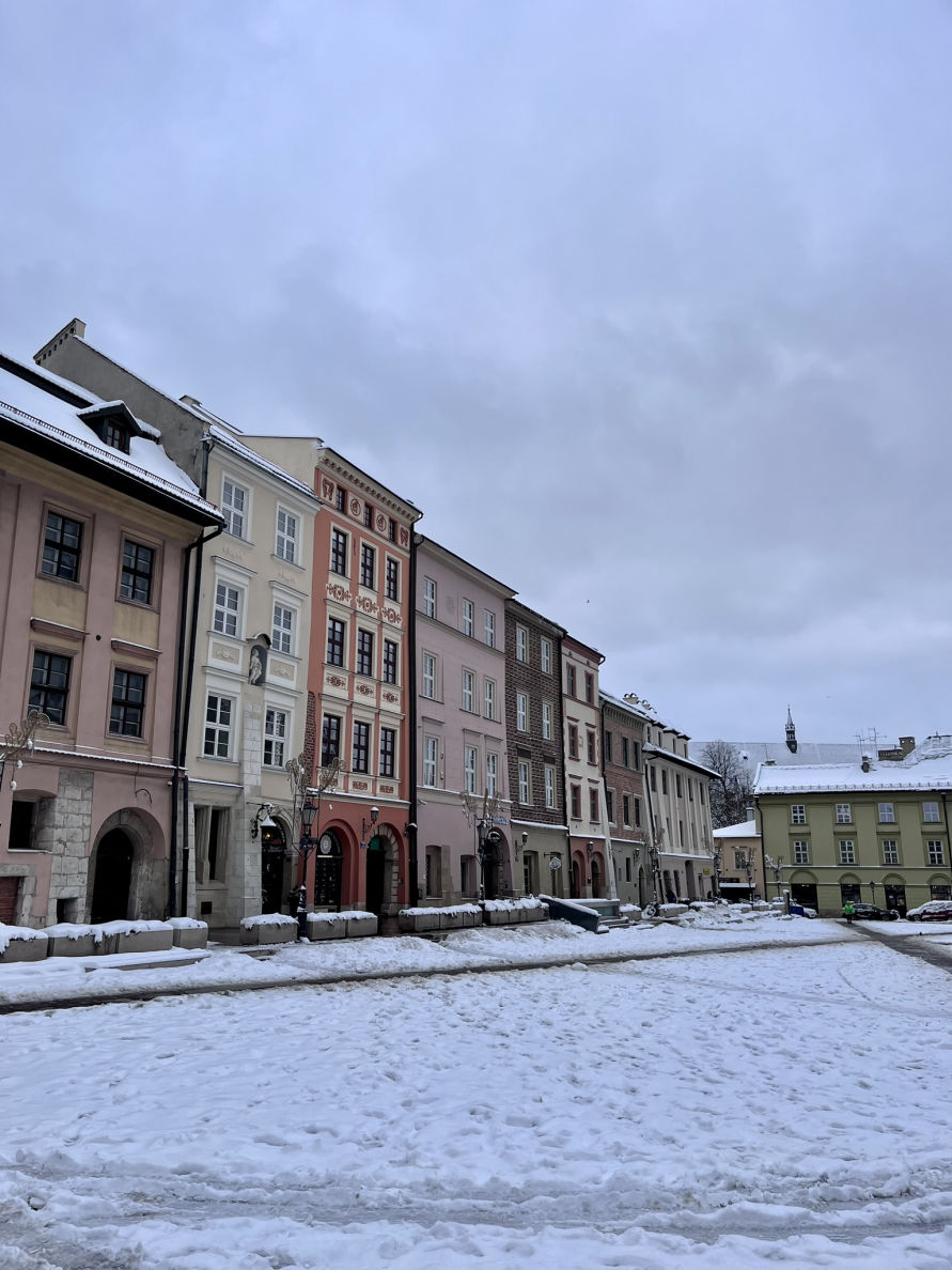 Les jolies façades de la vieille ville de Cracovie