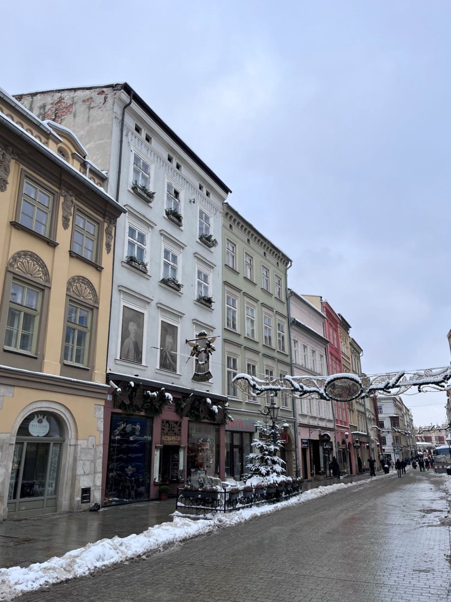 Les jolies façades de la vieille ville de Cracovie