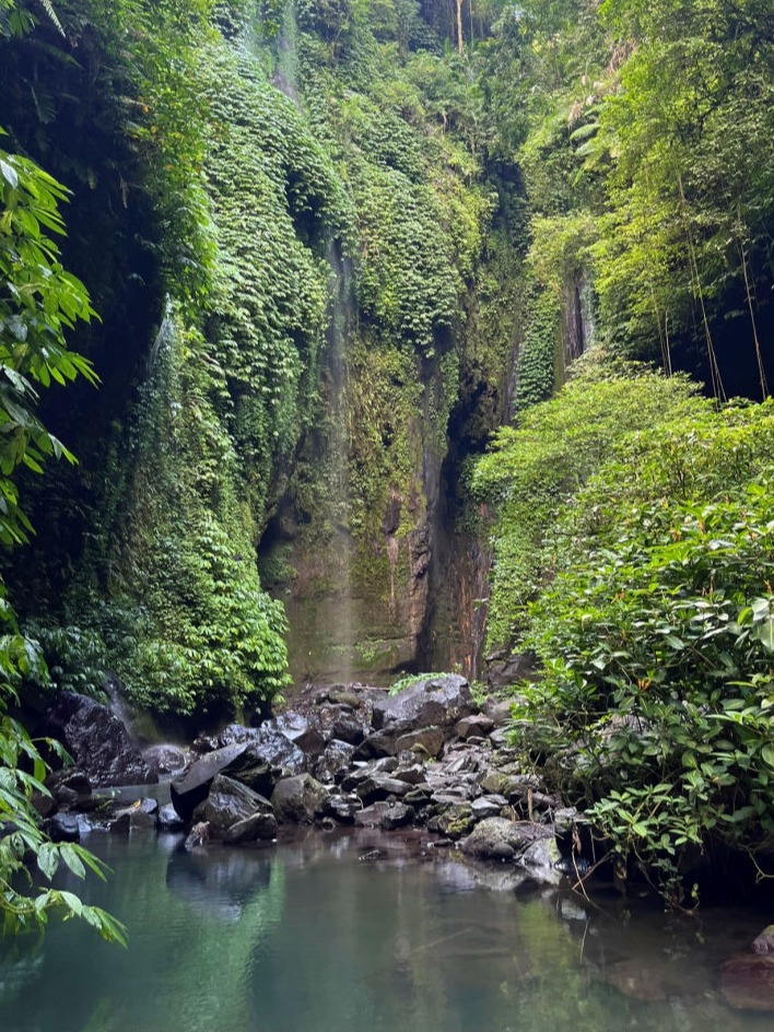 La cascade cachée après la cascade Sekumpul