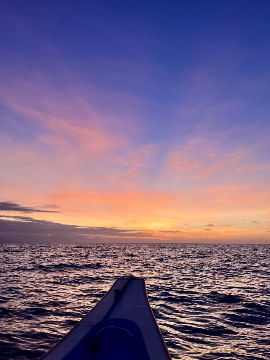 Coucher de soleil à Lovina