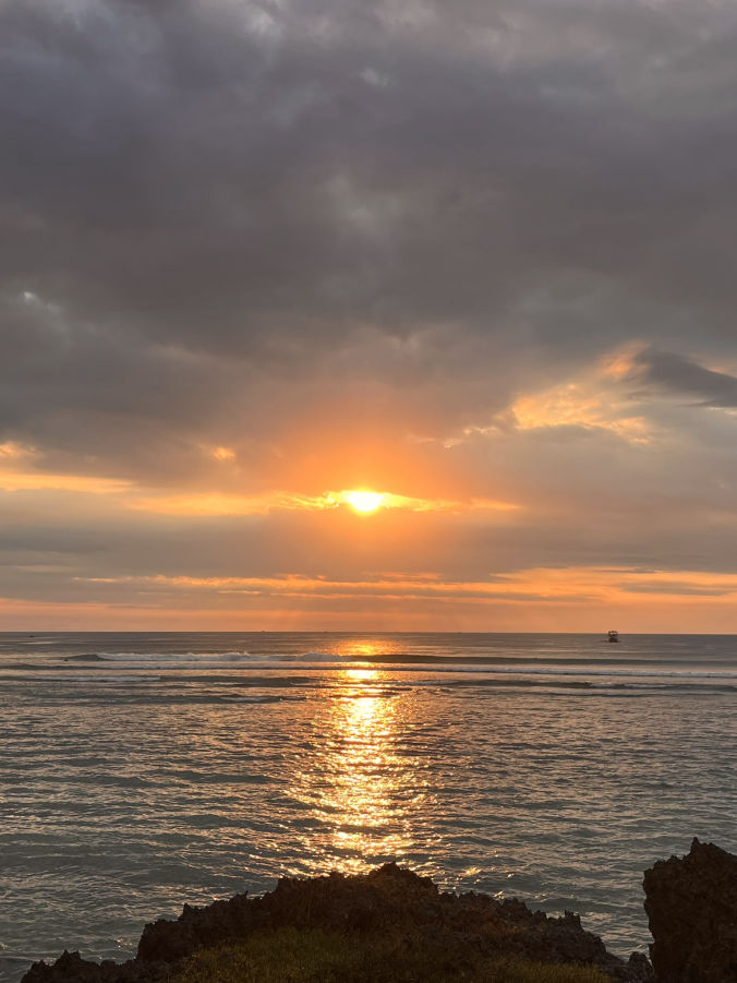 Coucher de soleil à Uluwatu dans le sud de Bali