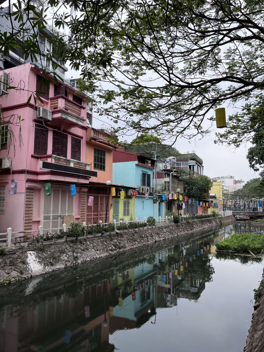 Les maisons colorées d'Hanoï