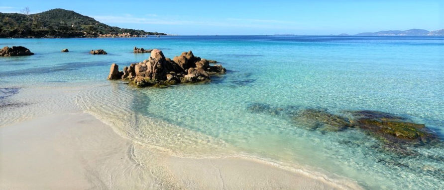 La plage d'Argent ou Mare e Sole à Ajaccio 
