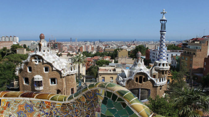 Le parc Güell à Barcelone