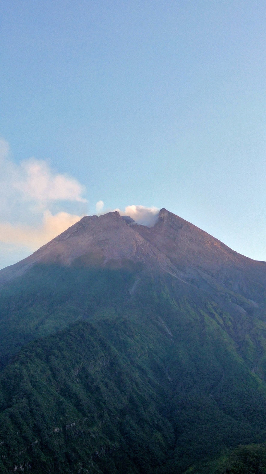 La beauté du volcan Merapi